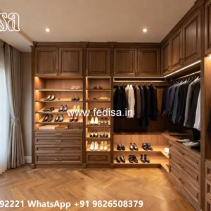 Classic Wardrobe Design with Rich Wooden Appeal No-8974