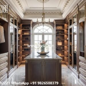 Classic Wardrobe Design with Wooden Sophistication No-8980