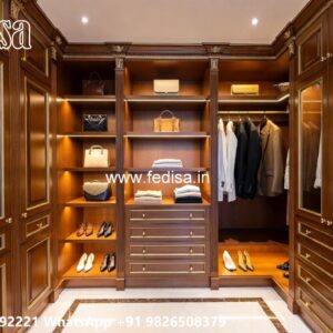 Stylish Wardrobe Design with Smart Storage Solutions No-8999