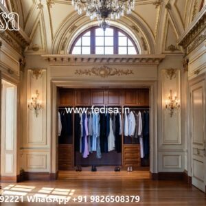 Classic Wooden Wardrobe Design for Elegant Interiors No-9008