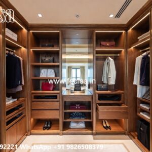 Stunning Wardrobe Design with Decorative Panels No-9016