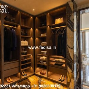 Luxury Wardrobe Design with Decorative Lighting No-9045