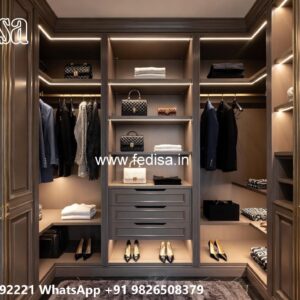 Luxury Wardrobe Design for Spacious Bedrooms No-9048