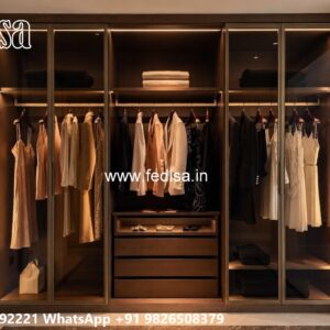 Modern Wardrobe Design with Rich Finishes No-9081