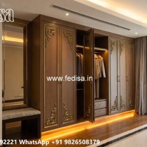 Elegant Wardrobe Design with Custom Layout No-9086