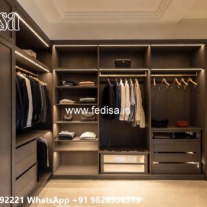 Contemporary Wardrobe Design with LED Features No-9111