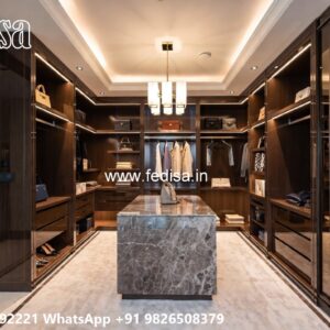 Stylish Wardrobe Design with Modern Layout No-9114