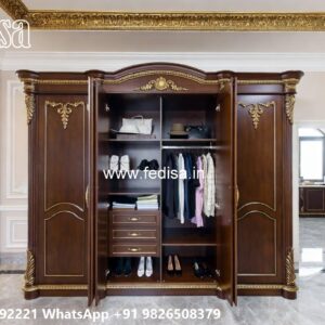 Elegant Wooden Wardrobe Design Trends No-9126