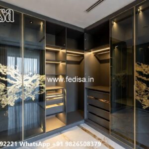 Premium Wardrobe Design with Glass Finish No-9127