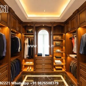 Stylish Wardrobe Design with Luxury Decor No-9128