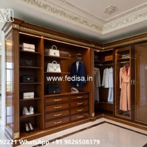 Stylish Wardrobe Design with Mirror Doors No-9152