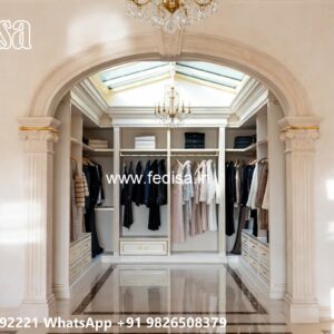 Stylish Wardrobe Design for Spacious Bedrooms No-9164