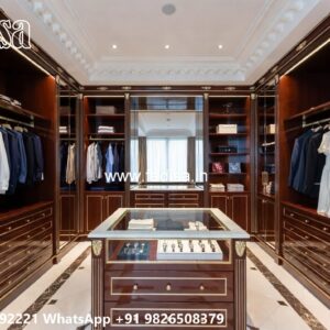 Premium Wardrobe Design with Glass Elements No-9204
