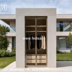 Modern Wardrobe Design with Hidden Lighting No-9208