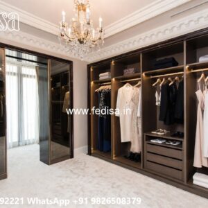 Modern Wardrobe Design with Elegant Shelving No-9252