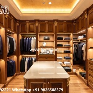 Stylish Wardrobe Design with Custom Features No-9260