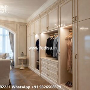 Luxury Bedroom Wardrobe Design with Smart Features No-9268