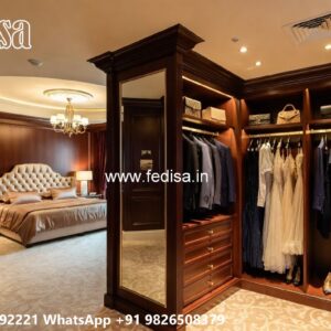 Elegant Master Bedroom Wardrobe Design No-9623