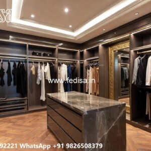 Classic Wooden Wardrobe with Decorative Trim No-9633