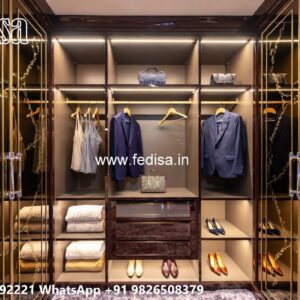 Classic Wardrobe Design with Premium Wood No-9636
