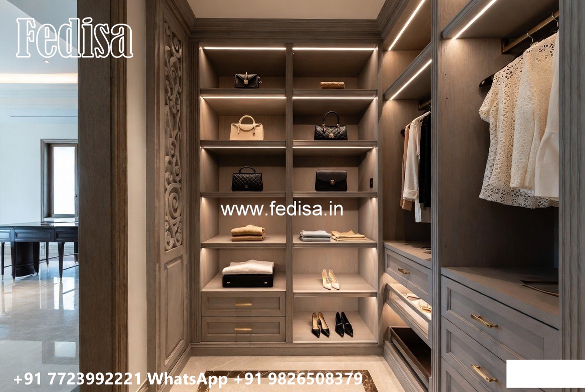 Classic Wardrobe Design with Artistic Carvings No-9641