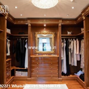 Luxury Classic Wardrobe with Mirror Panels No-9648