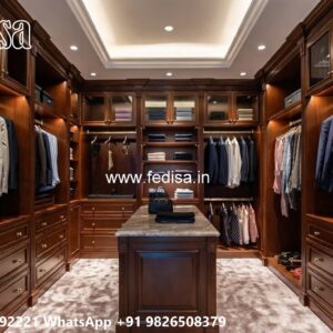 Traditional Closet Design with Rich Finish No-9656