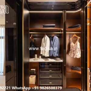 Royal Wardrobe Design with Premium Wood No-9701