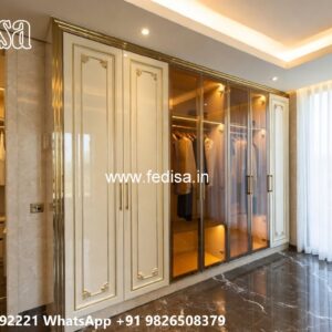 Classic Wardrobe Design with Rich Carvings No-9704