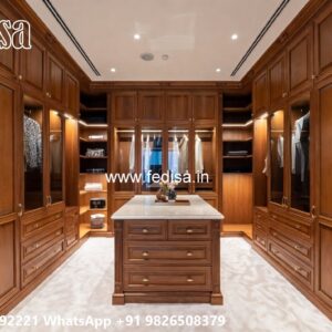 Traditional Wardrobe Design with Elegant Storage No-9714
