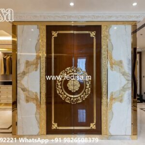 Royal Classic Wardrobe with Mirror Finish No-9717