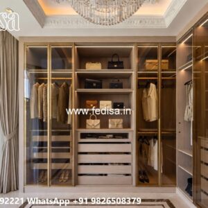 Elegant Wardrobe Design with Handcrafted Beauty No-9718