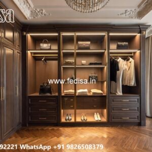 Classic Wooden Wardrobe with Elegant Decor No-9721