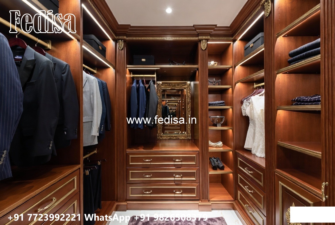Wooden Closet Design with Elegant Craftsmanship No-9736