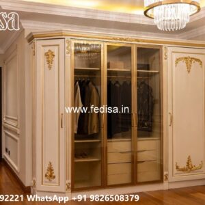 Vintage Closet Design with Premium Wood No-9777