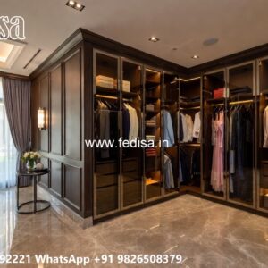 Premium Wooden Wardrobe with Artistic Details No-9809