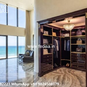 Elegant Wardrobe Design with Decorative Storage No-9835