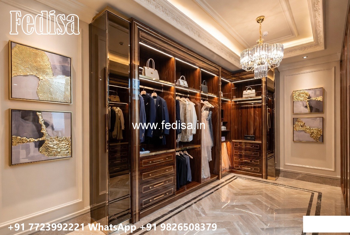 Classic Wardrobe Design with Luxury Mirrors No-9846