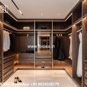 Luxury Wardrobe Design with Decorative Panels No-9853