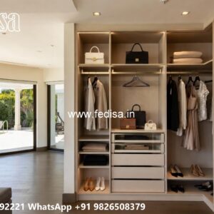Classic Wardrobe Design with Rich Wooden Appeal No-9873
