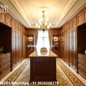 Classic Wardrobe Design with Wooden Sophistication No-9879