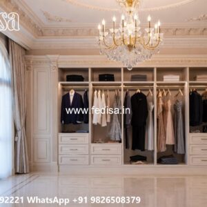 Premium Wooden Wardrobe with Decorative Mirrors No-9886