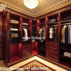 Contemporary Wardrobe Design with Glass Finish No-9895