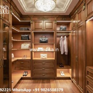 Stunning Wardrobe Design with Decorative Panels No-9915
