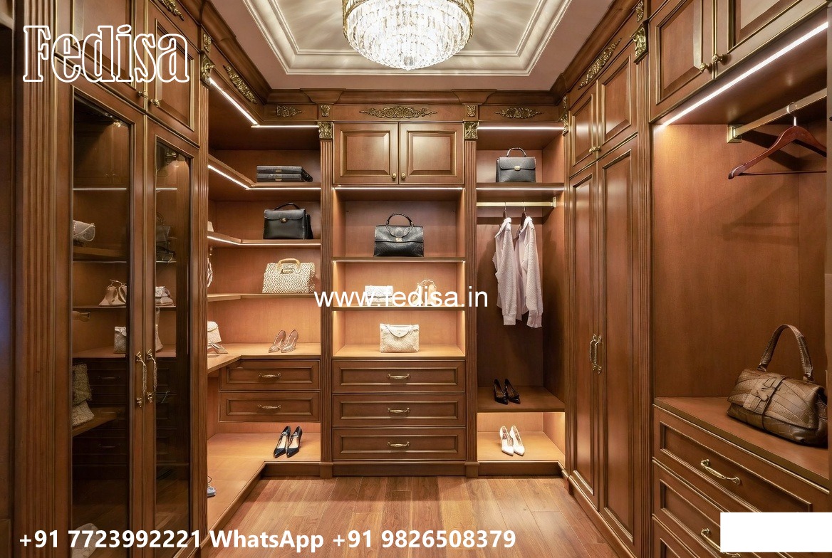 Stunning Wardrobe Design with Decorative Panels No-9915