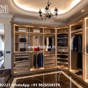 Sliding Wardrobe Design with Mirror Doors No-9919