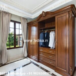 Modern Wardrobe Design with Open Shelving No-9925