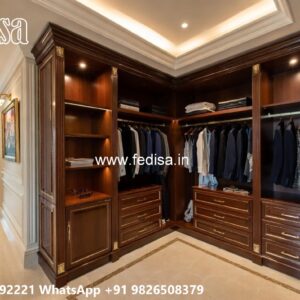 Luxury Wardrobe Design with Stylish Lighting No-9993