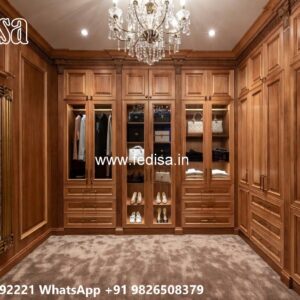 Wooden Wardrobe Design with Modern Appeal No-10003