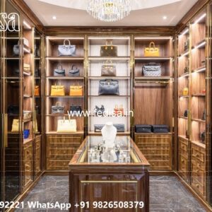 Elegant Wardrobe Design with Sliding Doors No-10004